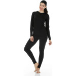 Thermajane Long Johns Thermal Underwear for Women Fleece Lined Base Layer Pajama Set Cold Weather